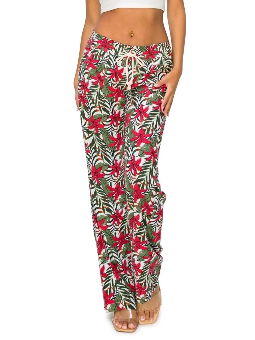 Cali1850 Linen Blend Oceanside Beach Pants